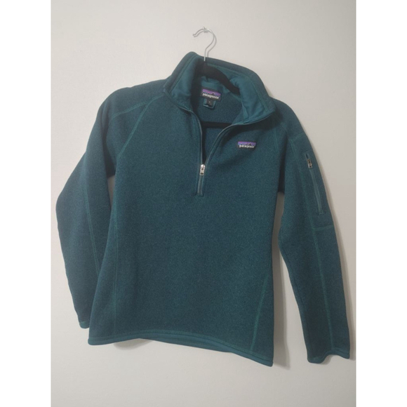 Patagonia Sweaters - Women's Patagonia Better Sweater 1/4 Zip Fleece Pullover Dark Teal Size S